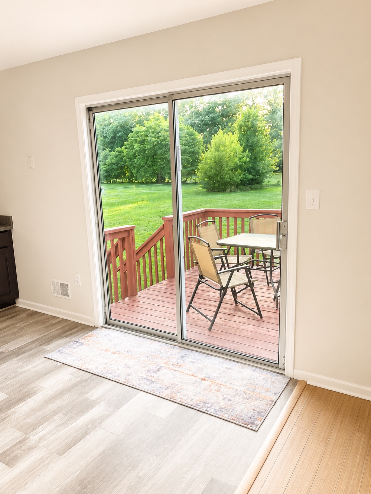 Deck off the kitchen